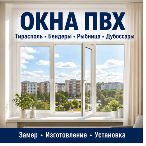 Купить пластиковые окна Дубоссары ⭐️ Окна ПВХ от производителя по выгодной цене с доставкой и установкой